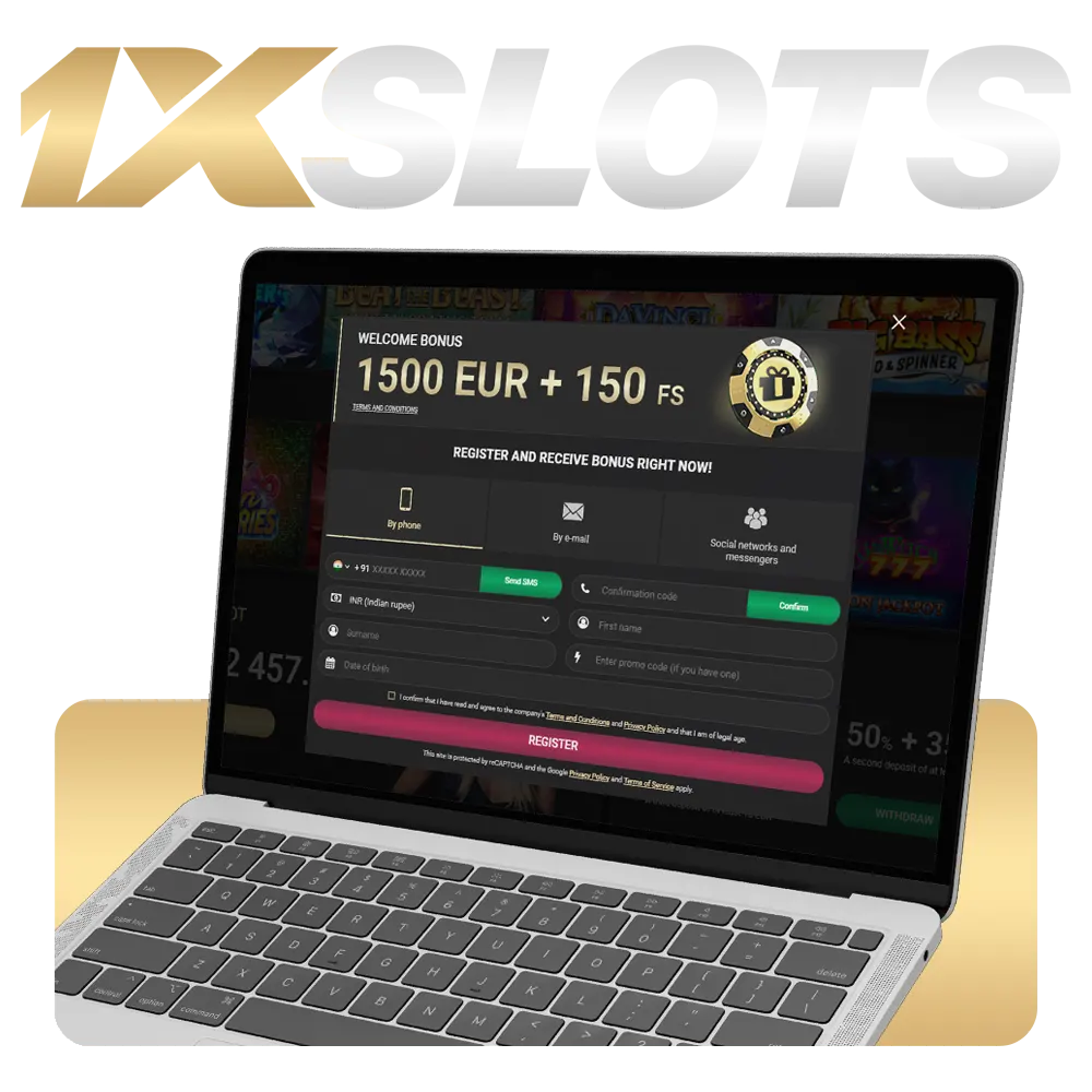 Learn how to register your 1xSlots own account.