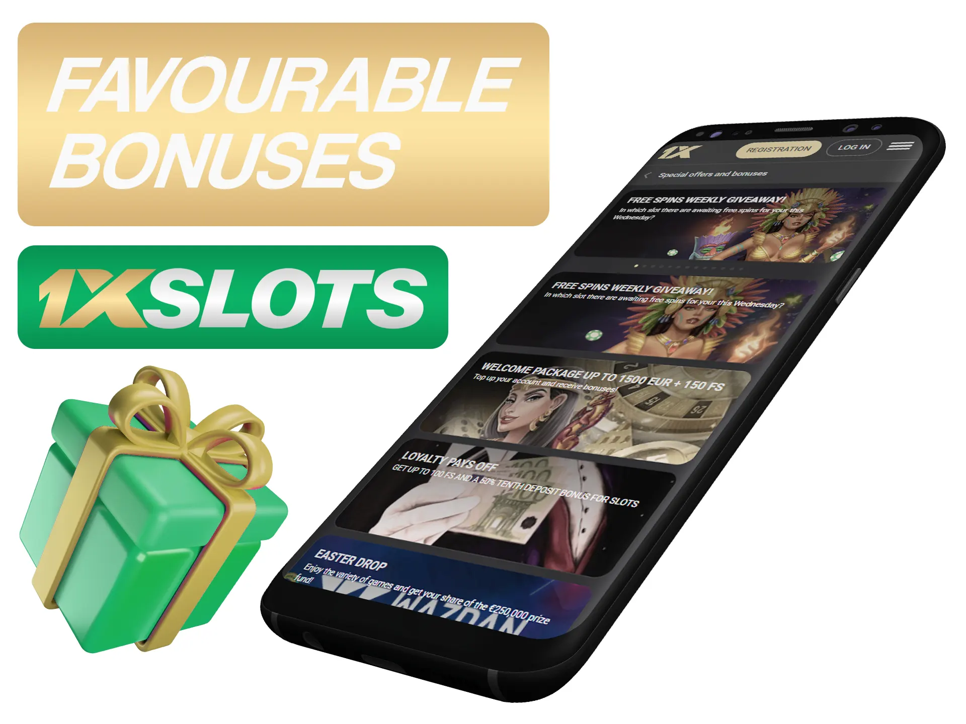 Get best bonuses by using 1xSlots app.