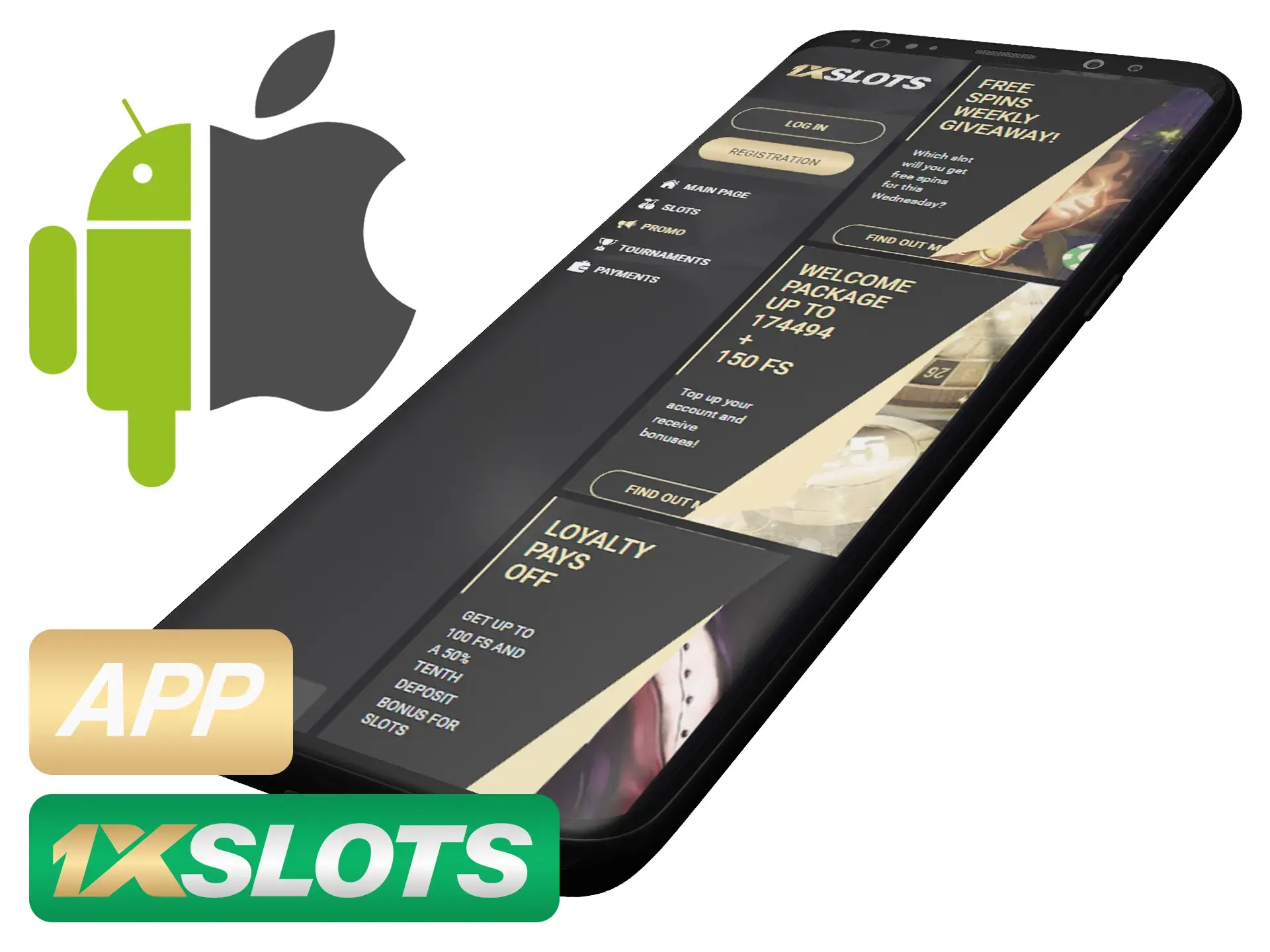 The 1xSlots app is very easy to use.