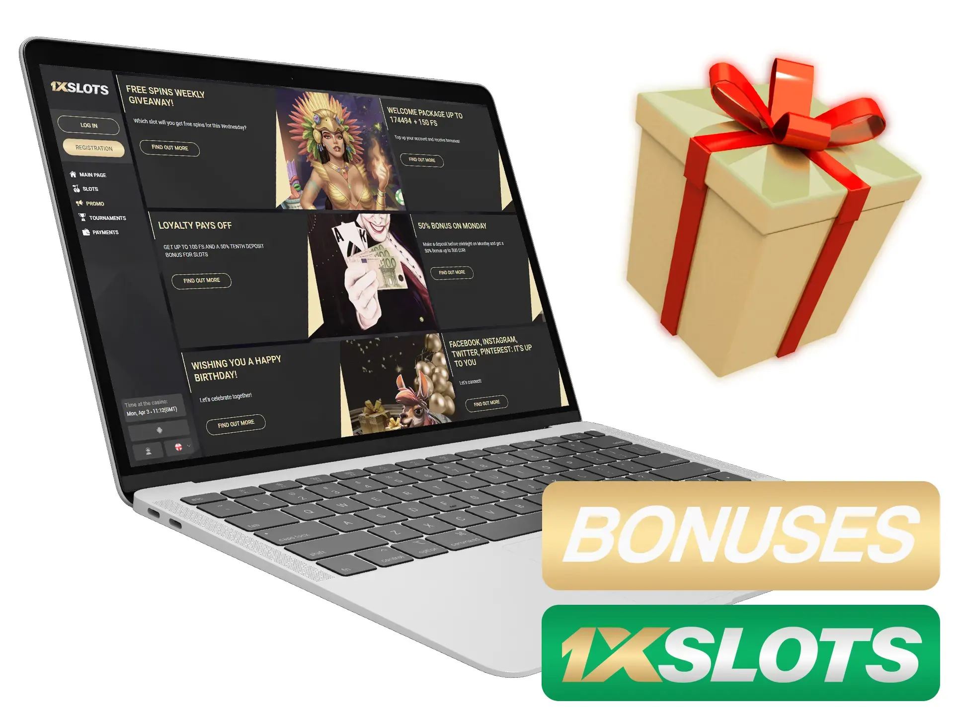 Claim all of the available 1xSlots bonuses.