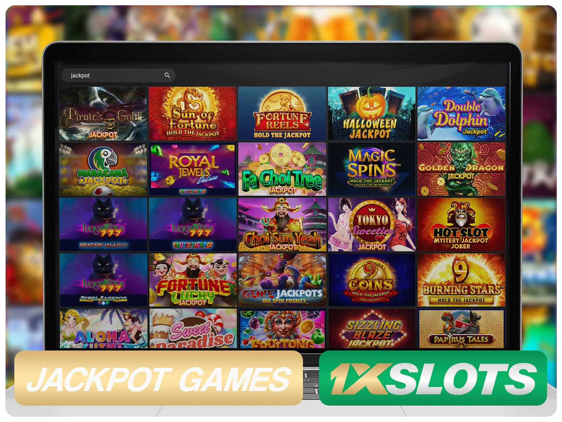 Play jackpot games and win all of the 1xSlots money.