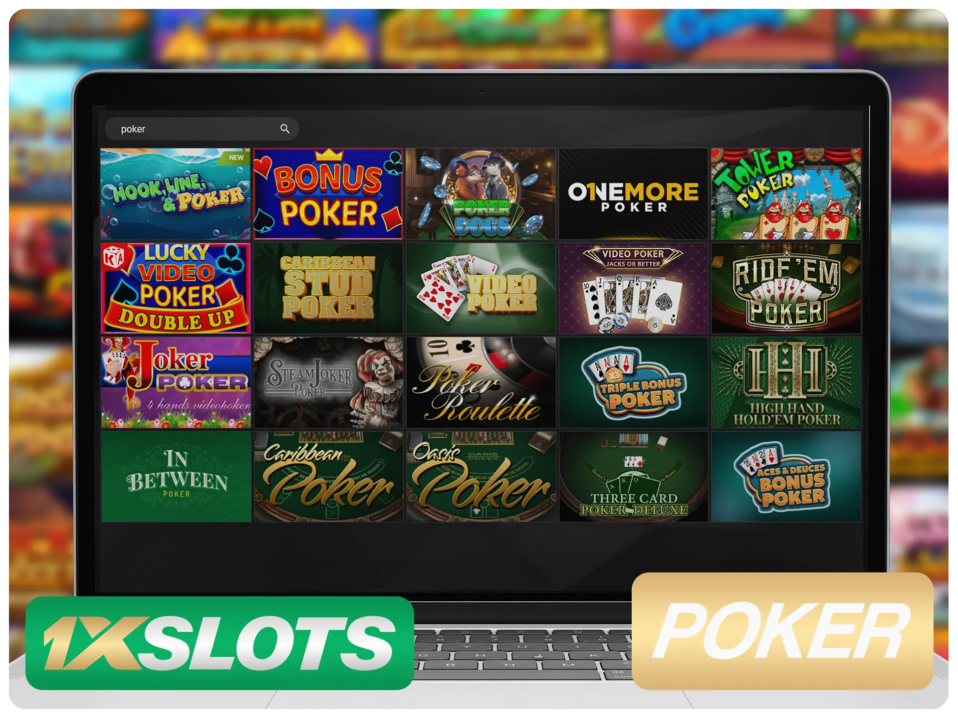 Play poker with real people at 1xSlots.