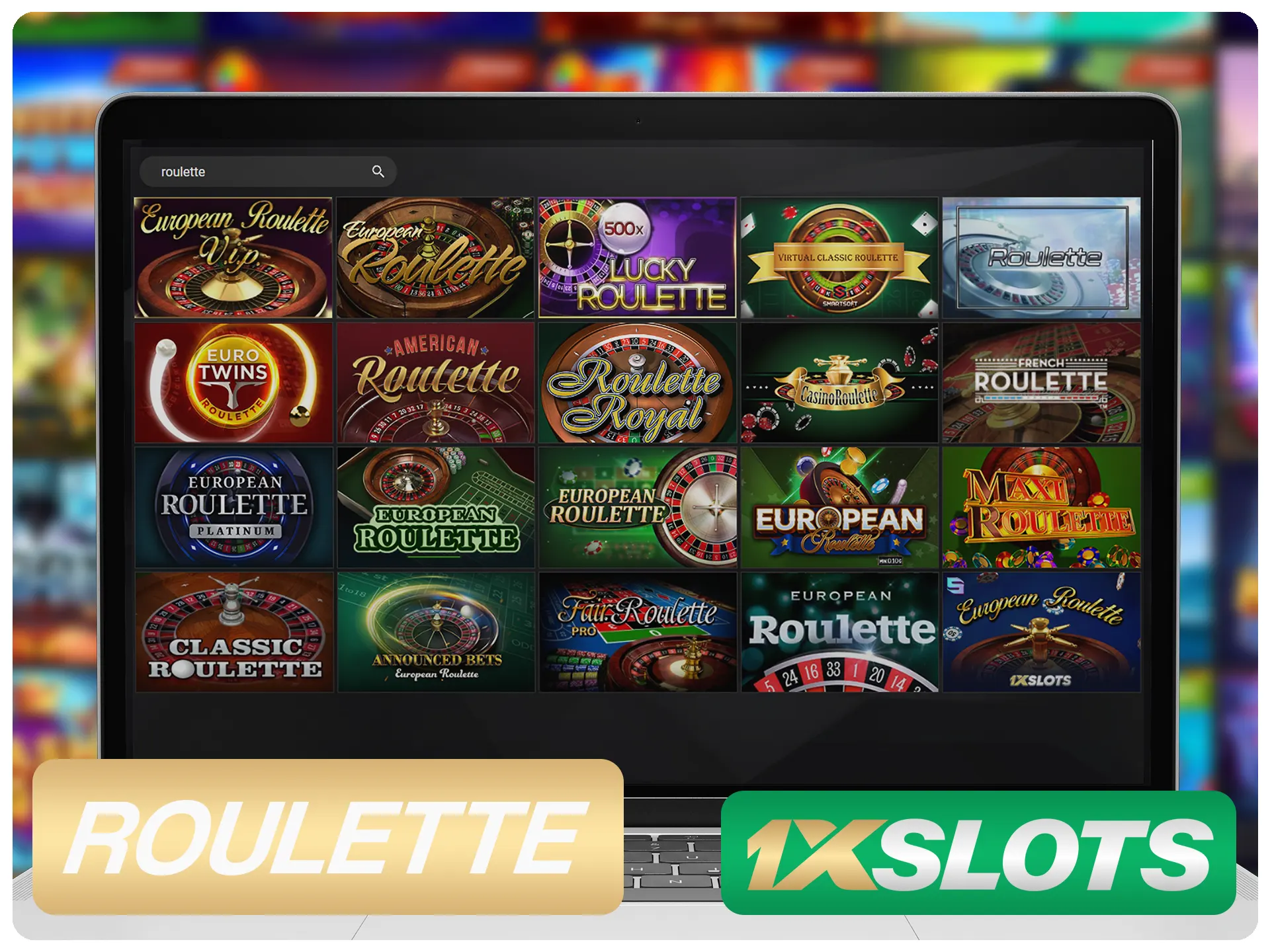 Spin 1xSlots roulette and win money.